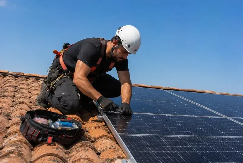 Maintenance et monitoring de panneaux solaires à Chauvé